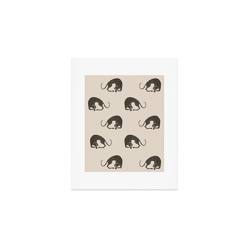 Blockprint Cheetah Art Print Gallery Image 1