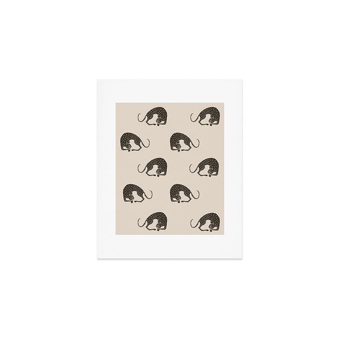 Blockprint Cheetah Art Print Gallery Image 1