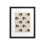 Blockprint Cheetah Framed Art Print Gallery Image 5