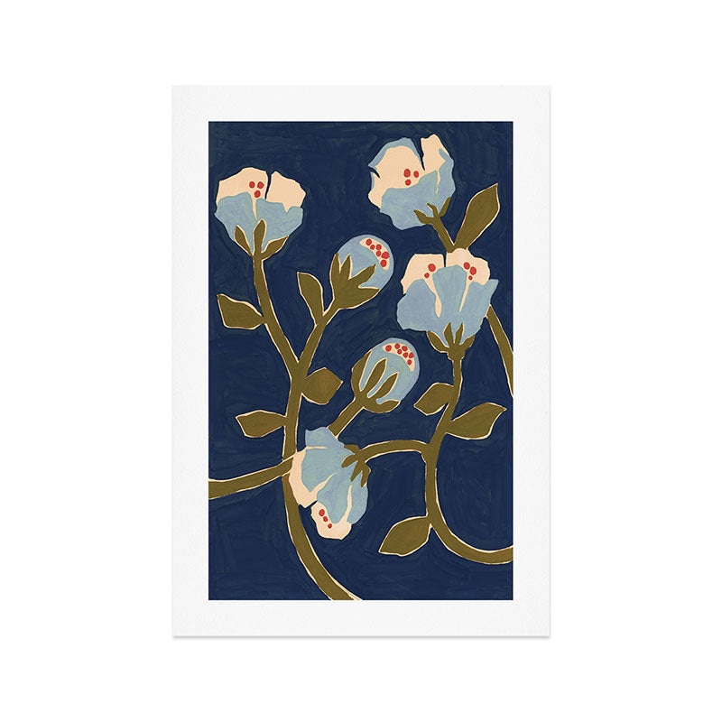 Blue Perennial Art Print Gallery Image 1