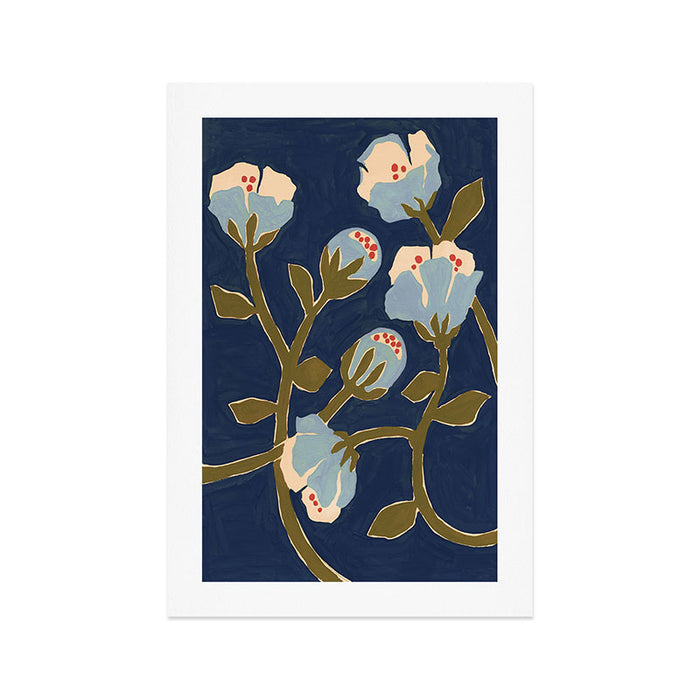 Blue Perennial Art Print Gallery Image 1