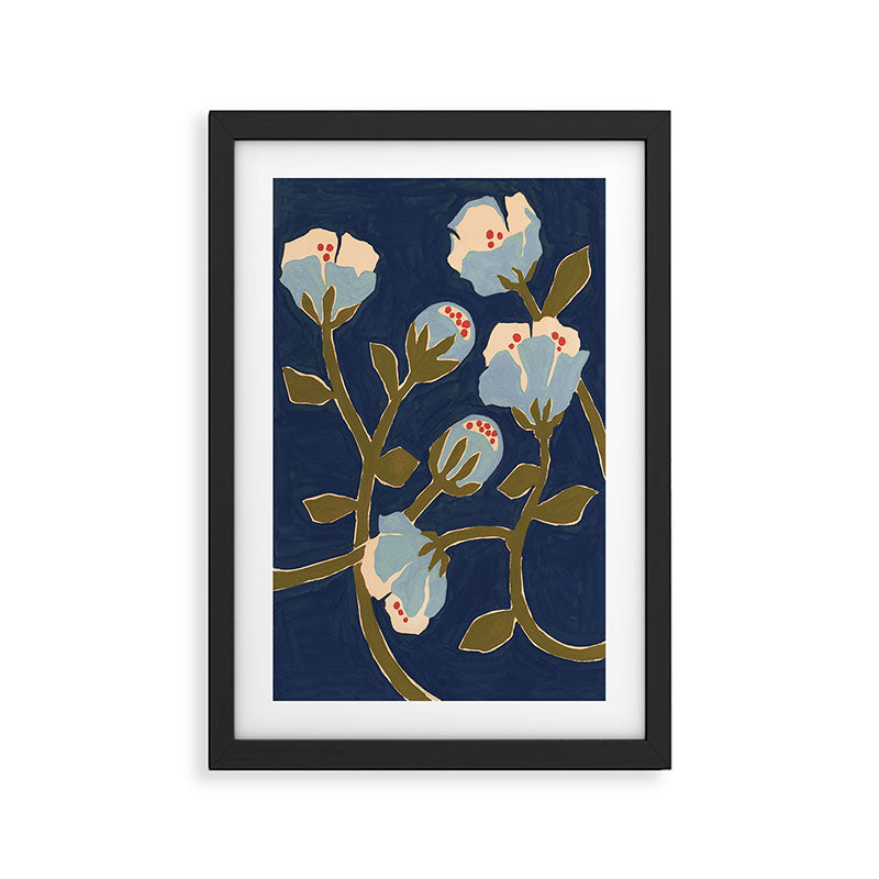 Blue Perennial Framed Art Print Gallery Image 2