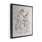 Charcoal Tropics Framed Canvas Print Gallery Image 2