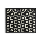 Checkered Daisy - Black ink Framed Canvas Print Gallery Image 8