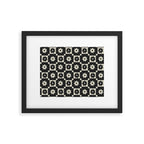 Checkered Daisy - Black ink Framed Art Print Gallery Image 6