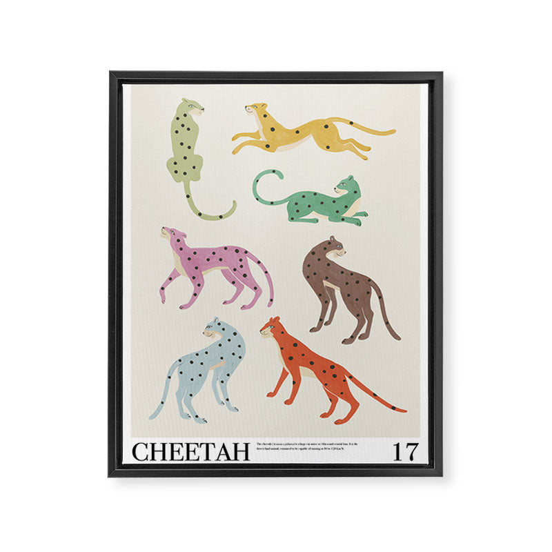 Cheetah Poster Framed Canvas Print Gallery Image 6