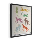 Cheetah Poster Framed Canvas Print Gallery Image 2