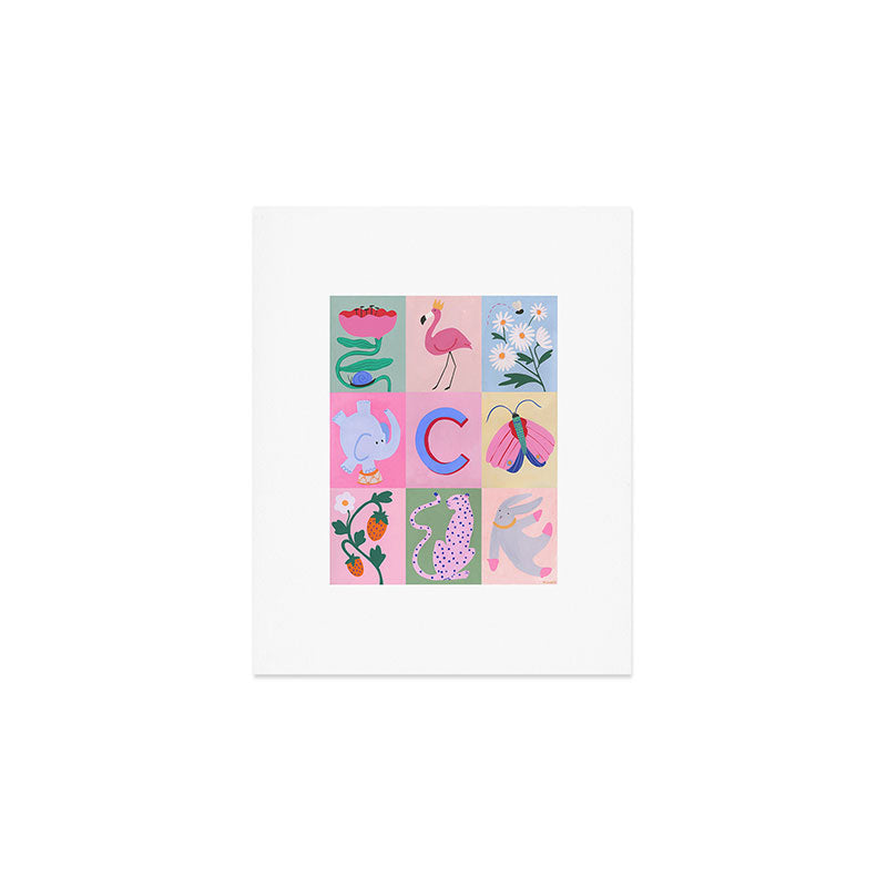 Claire Collage Art Print Gallery Image 1