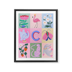 Claire Collage Framed Canvas Print Gallery Image 6