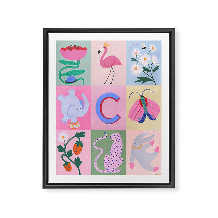 Claire Collage Framed Canvas Print Gallery Image 1