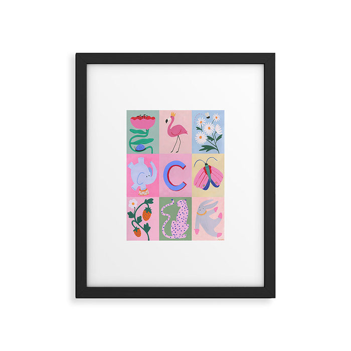 Claire Collage Framed Art Print Gallery Image 1