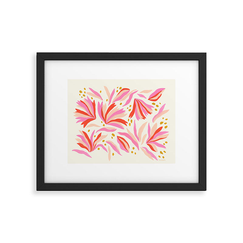 Fanned Floral Framed Art Print Gallery Image 5