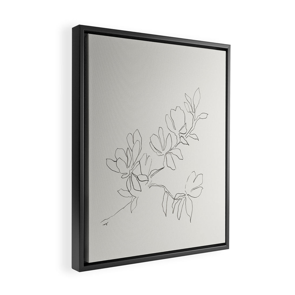 Floral Study no. 4 Framed Canvas Print Gallery Image 2