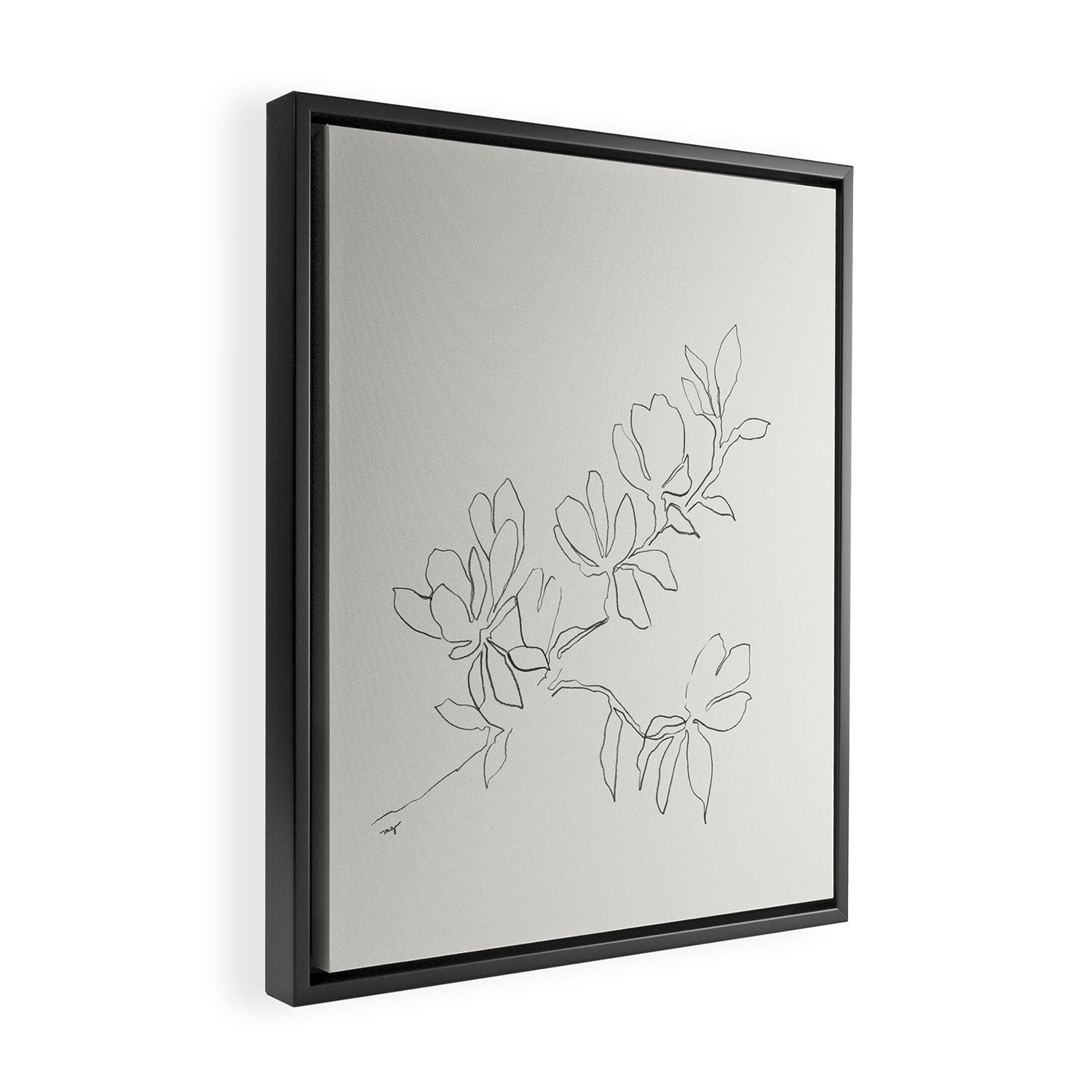 Floral Study no. 4 Framed Canvas Print Gallery Image 2