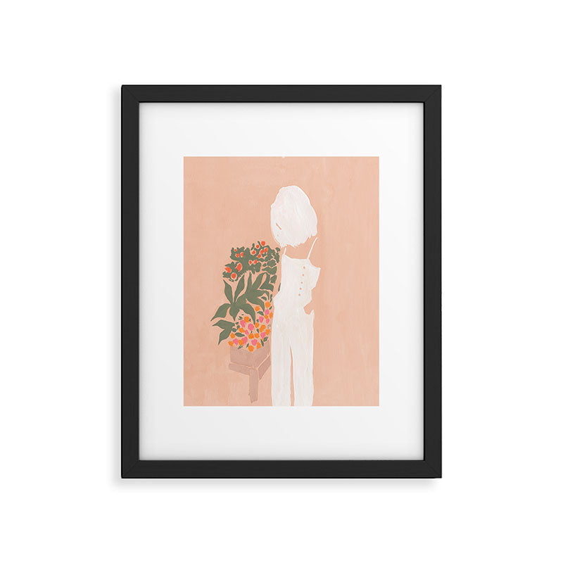 Flower Shoppe Girl Framed Art Print Gallery Image 4