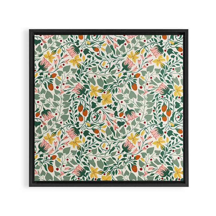 Folklore Vine Framed Canvas Print Gallery Image 1