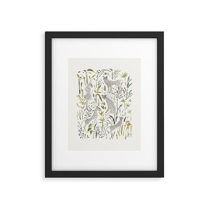Grey Cheetahs Framed Art Print Gallery Image 1