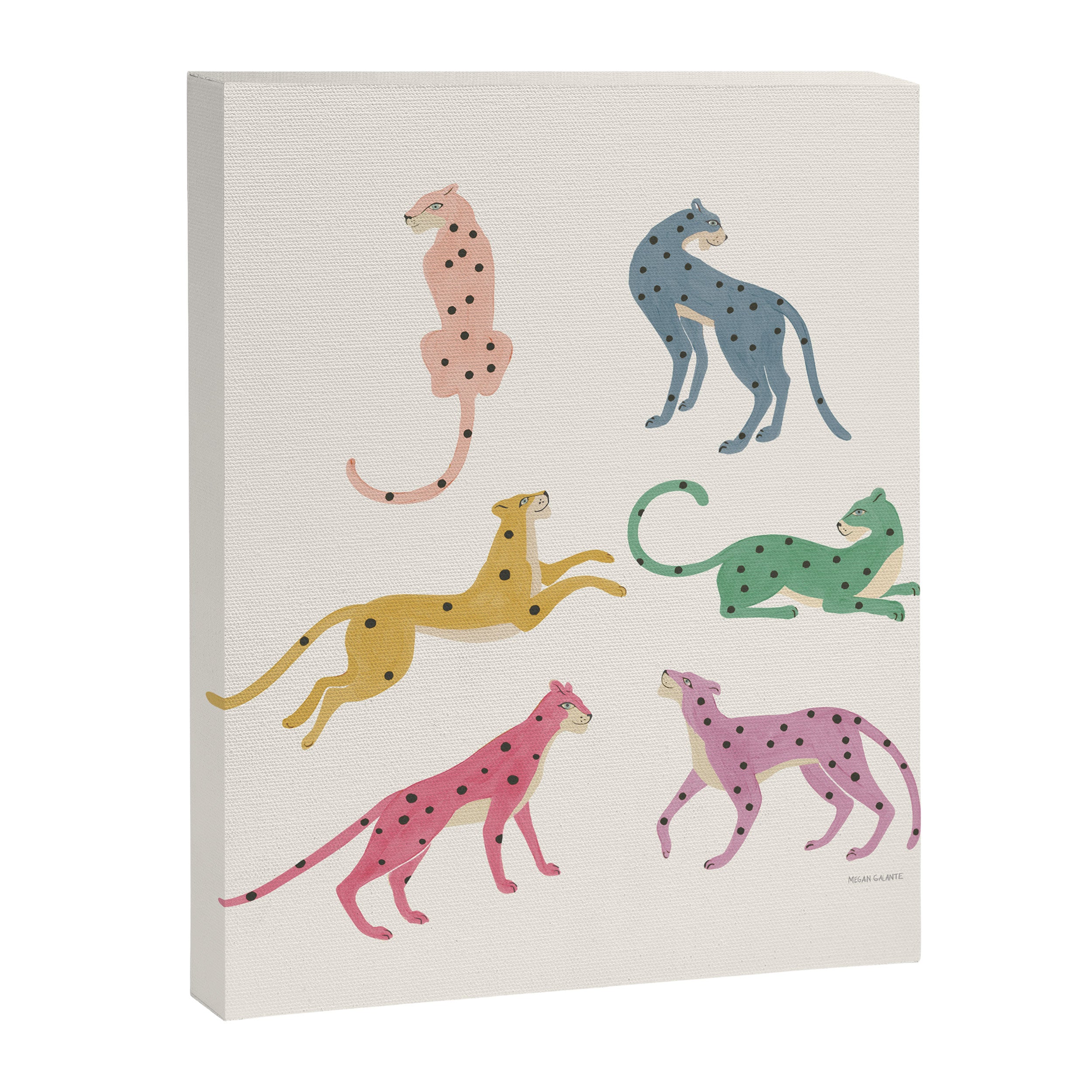 Leopard Rainbows Canvas Print Gallery Image 8