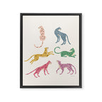 Leopard Rainbows Framed Canvas Print Gallery Image 8