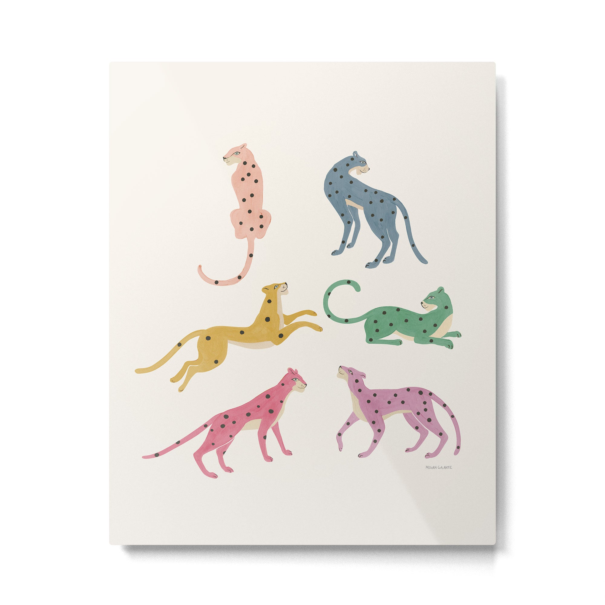 Leopard Rainbows Metal Print Gallery Image 6