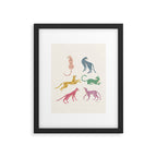 Leopard Rainbows Framed Art Print Gallery Image 6
