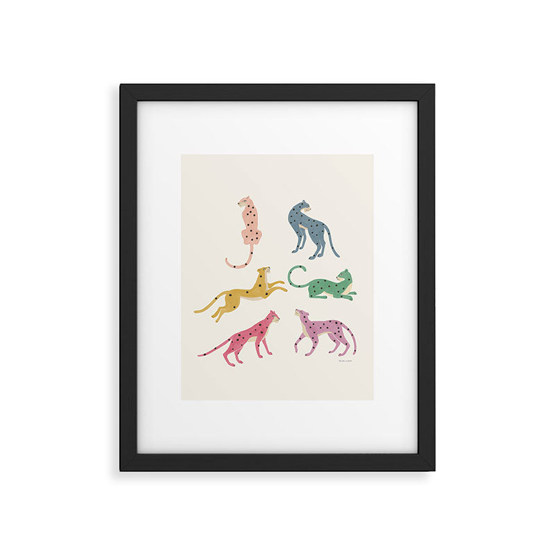 Leopard Rainbows Framed Art Print Gallery Image 6
