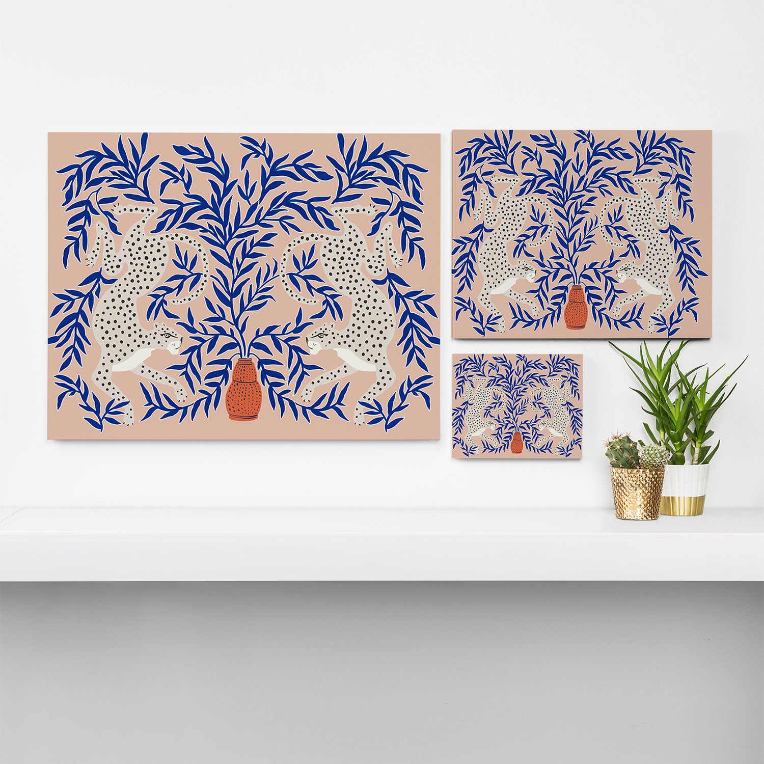 Leopard Vase Canvas Print Gallery Image 3