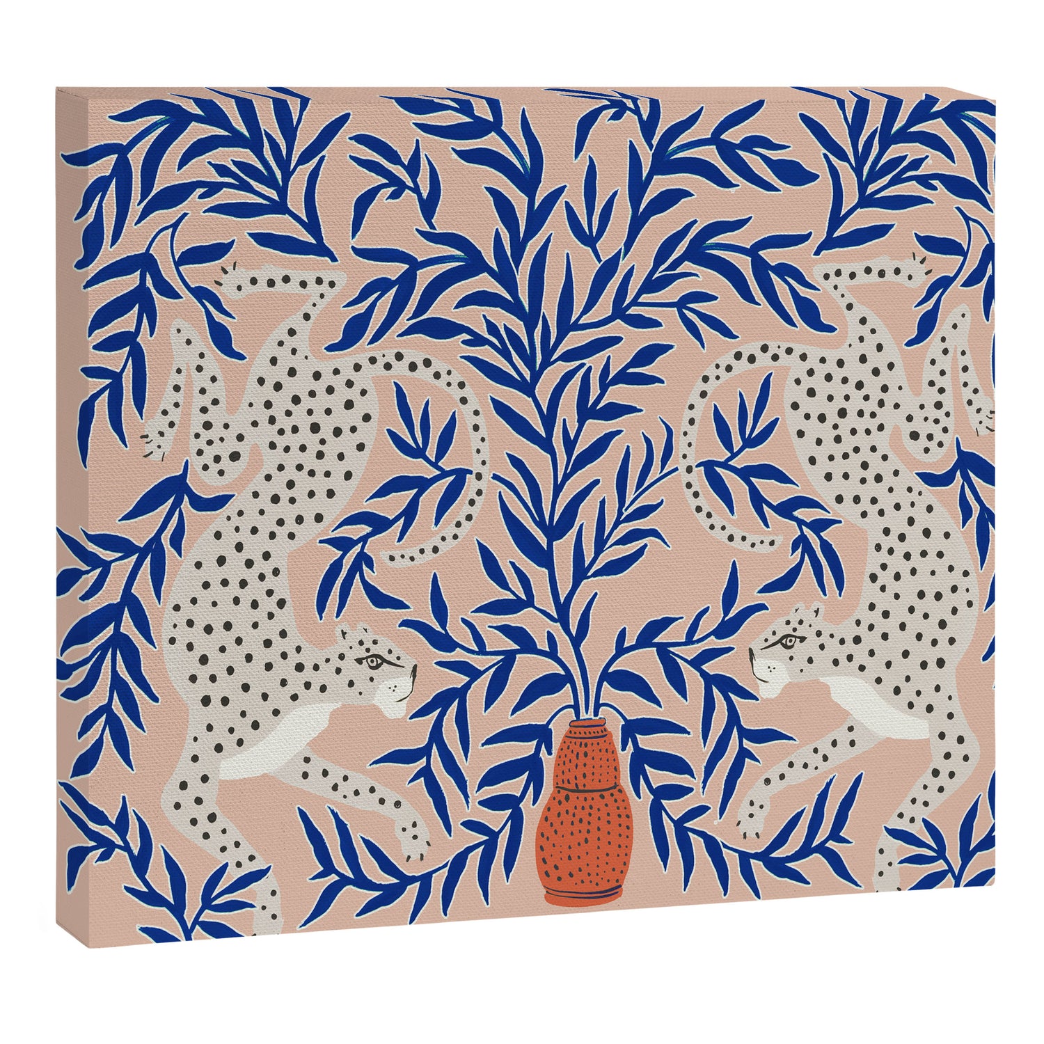 Leopard Vase Canvas Print Gallery Image 3