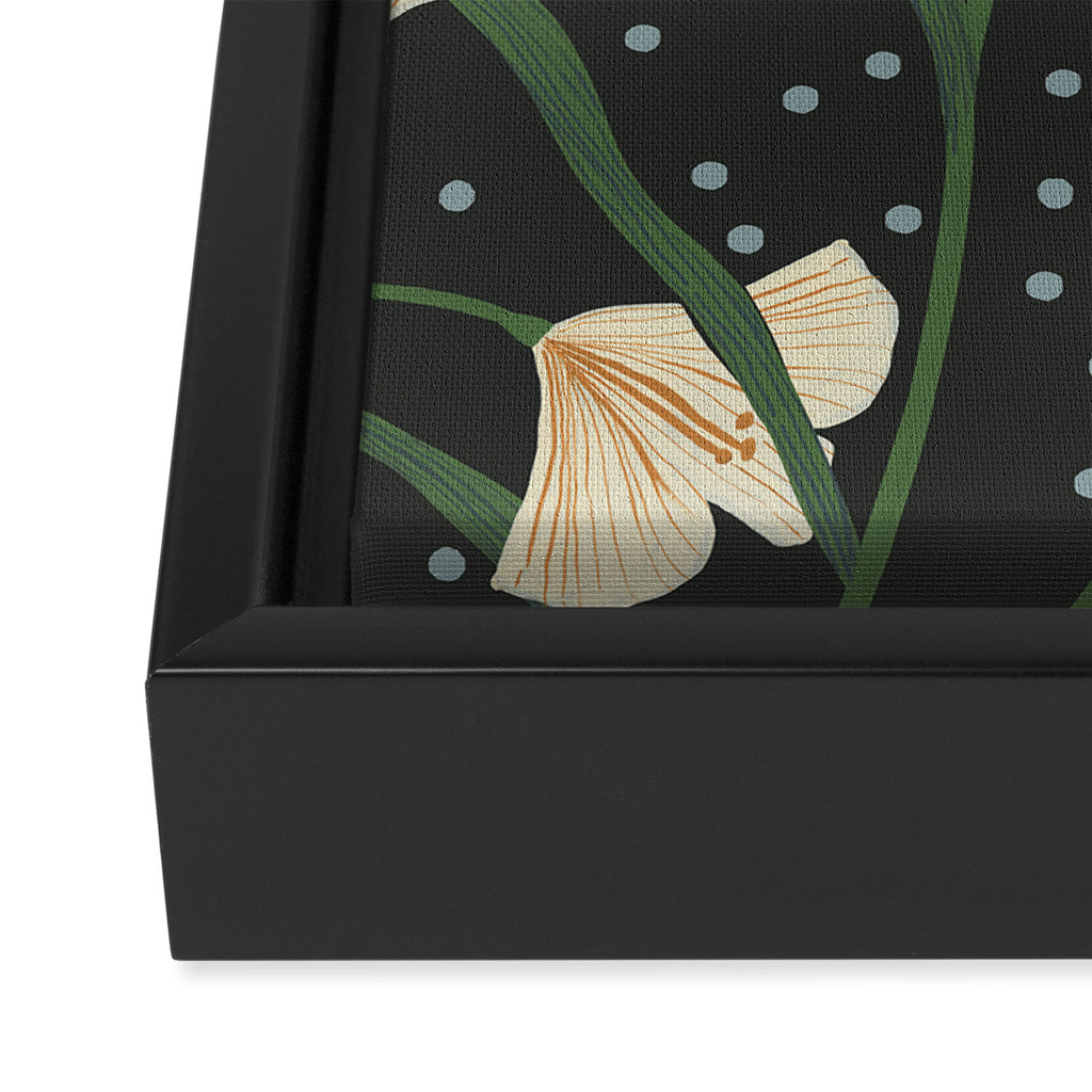 Lily Floral Framed Canvas Print Gallery Image 3