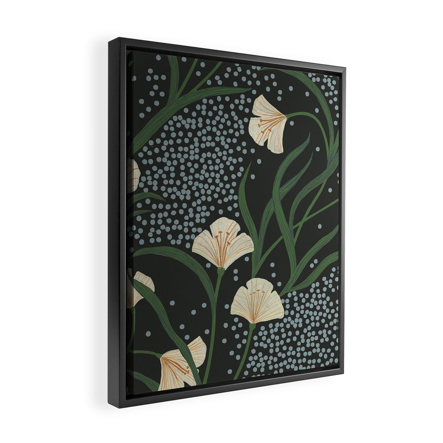 Lily Floral Framed Canvas Print Gallery Image 2