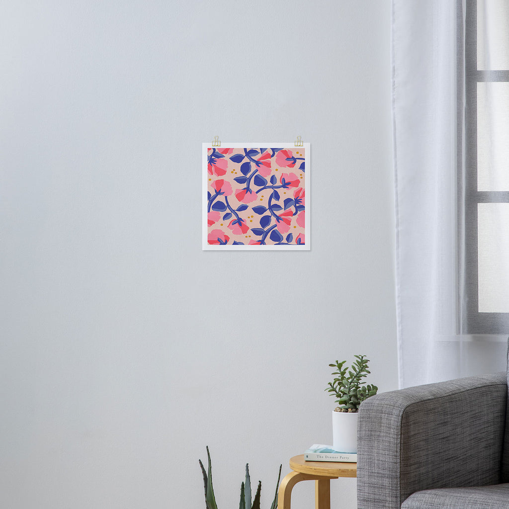 Lisbon Floral Art Print Gallery Image 3