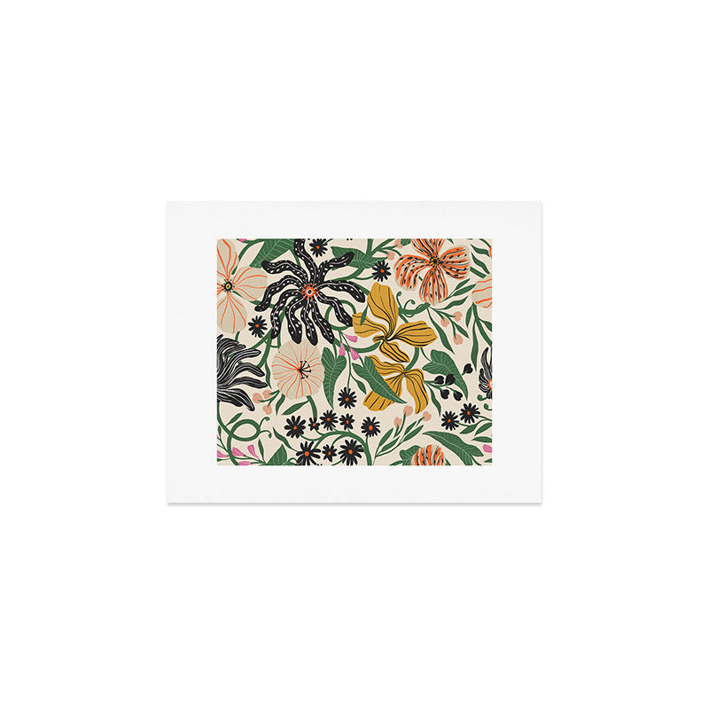 Merrick Floral - creme Art Print
