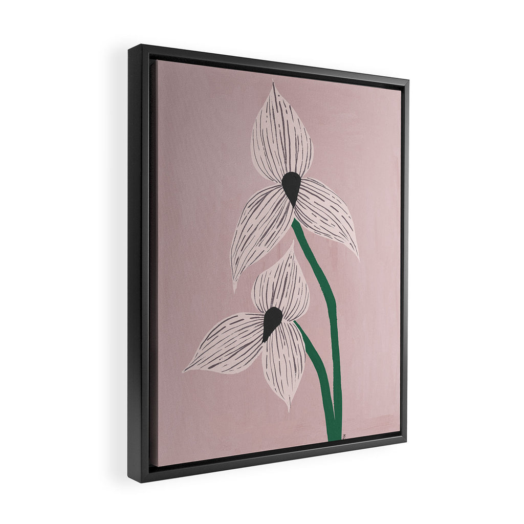Mid Valley Floral Framed Canvas Print Gallery Image 2