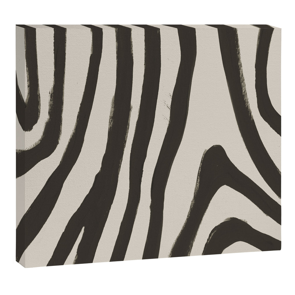 Painted Zebra Canvas Print Gallery Image 6