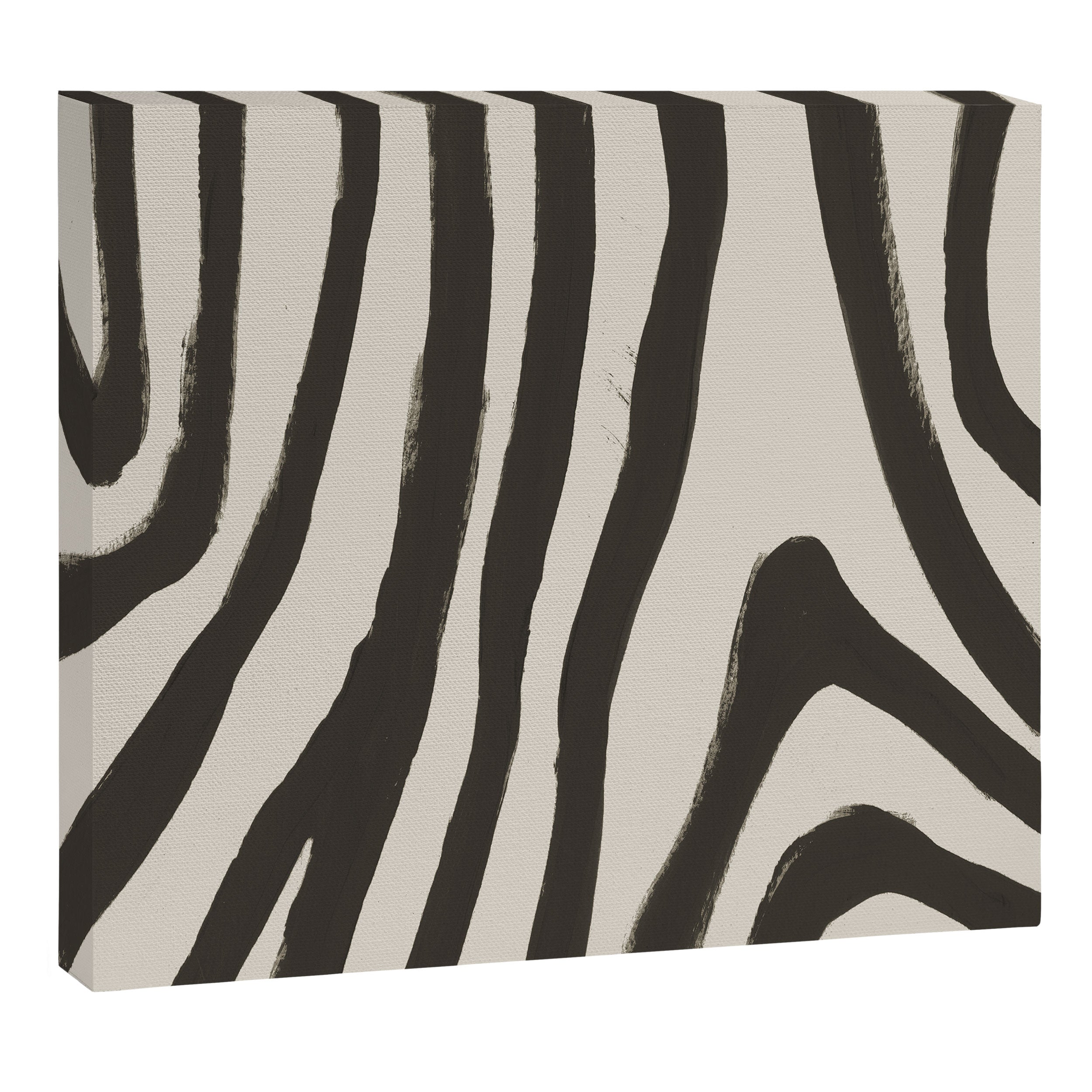 Painted Zebra Canvas Print Gallery Image 6
