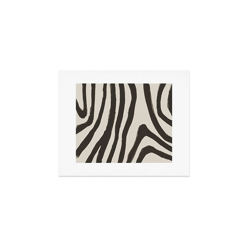 Painted Zebra Art Print Gallery Image 1