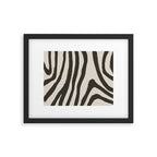 Painted Zebra Framed Art Print Gallery Image 4