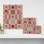 Pink Cottage Quilt Canvas Print Gallery Image 3
