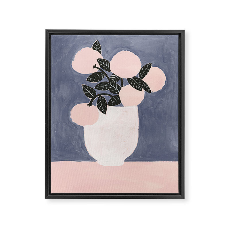 Posy Blue Framed Canvas Print Gallery Image 6