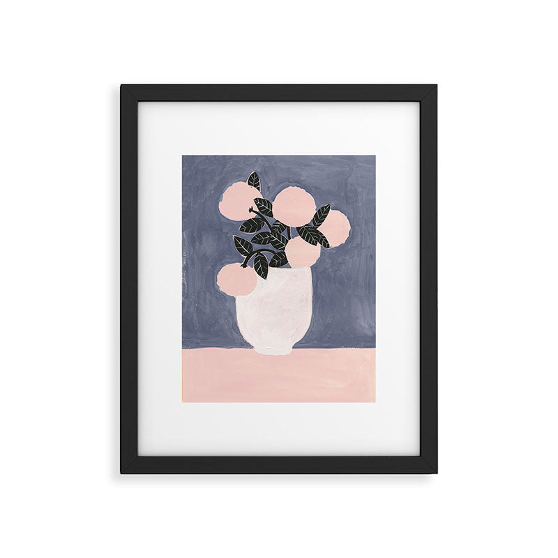 Posy Blue Framed Art Print Gallery Image 5