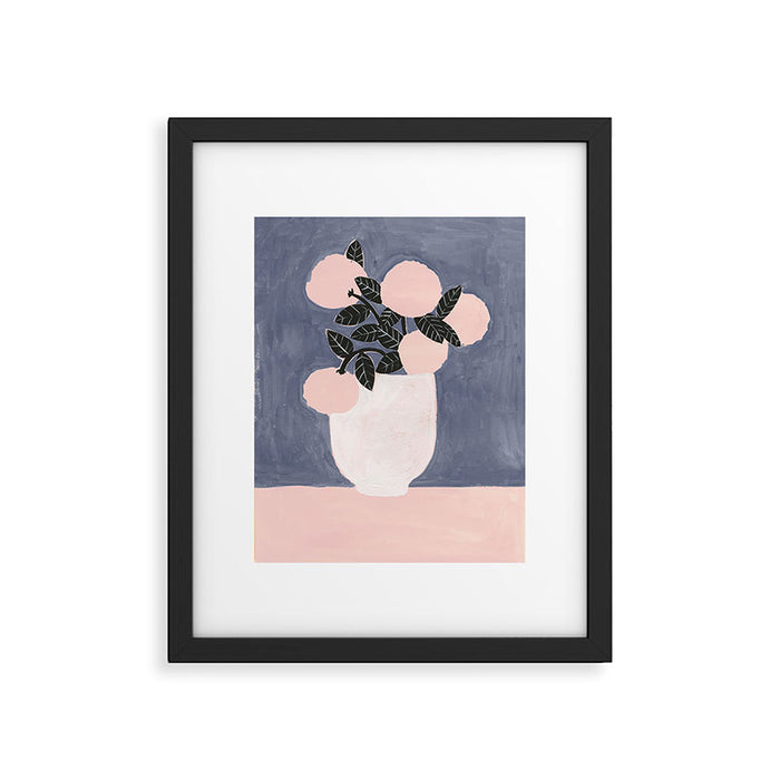 Posy Blue Framed Art Print Gallery Image 1