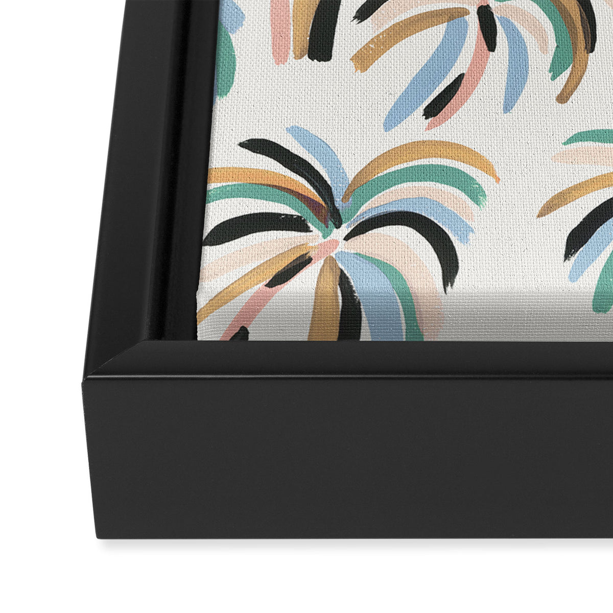 Rainbow Palm Framed Canvas Print Gallery Image 3