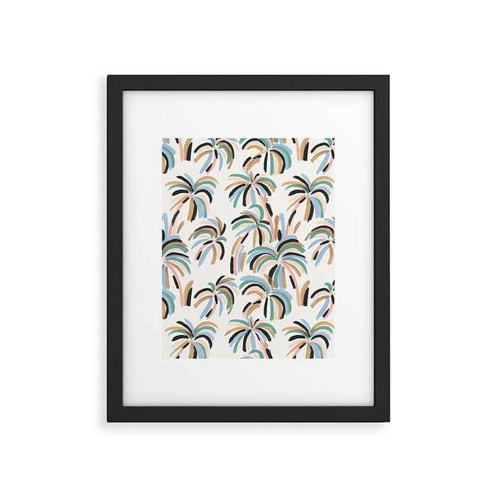 Rainbow Palm Framed Art Print Gallery Image 1
