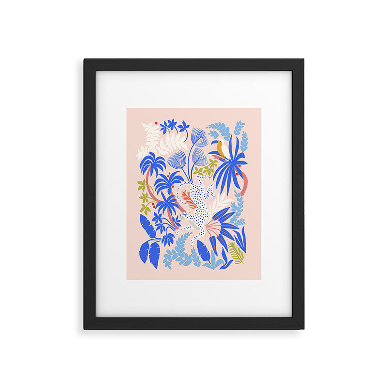 Rainforest Leopard Framed Art Print Gallery Image 5