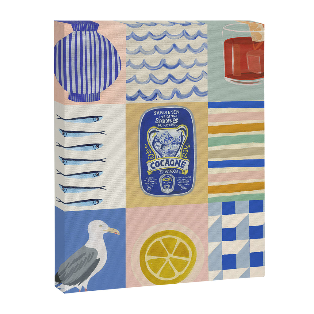 Seaside poster Canvas Print Gallery Image 6