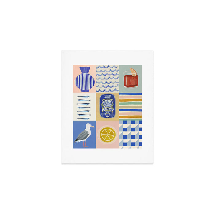 Seaside poster Art Print Gallery Image 1