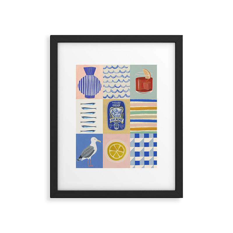 Seaside poster Framed Art Print Gallery Image 5