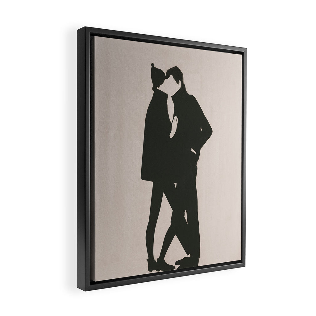 The Kiss Framed Canvas Print Gallery Image 2