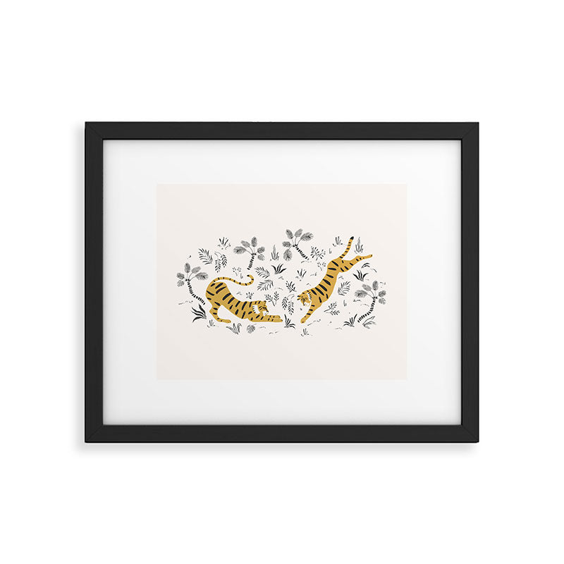Tiger Dive Framed Art Print Gallery Image 5