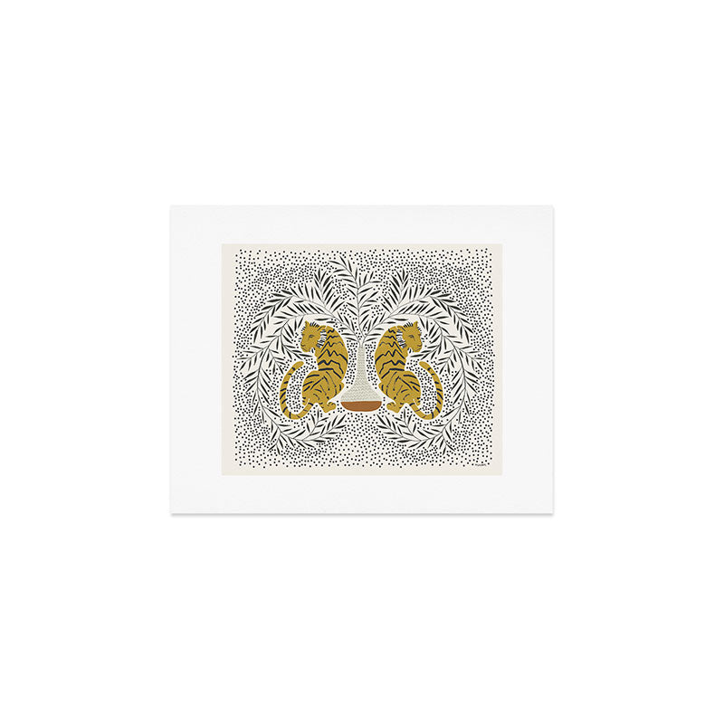 Tiger Vase Art Print Gallery Image 1